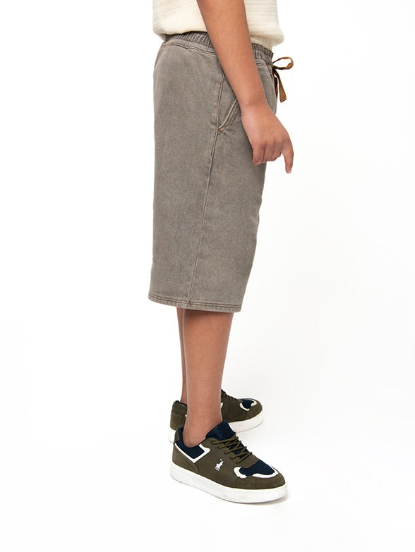 Polo Boys Denzel Denim Shorts In Tea Stain