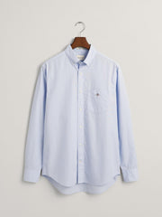 Gant Mens Regular Poplin Shirt In Light Blue