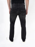 Polo Mens Knitted Slim Leg Denim In Black