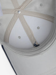Polo Mens 6 Panel Structured Peak Cap Light Grey