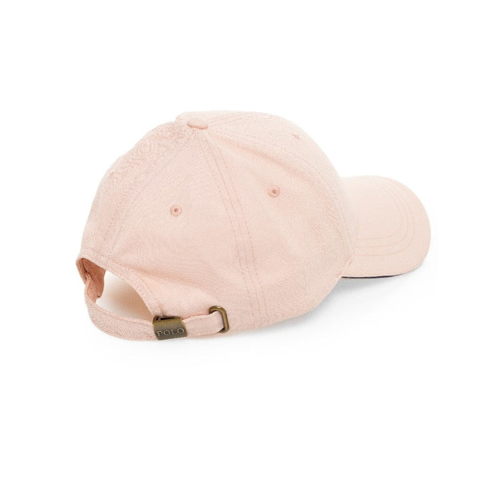 Polo Mens 6 Panel Structured Peak Cap In Pink/Blue