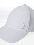 Polo Mens Metal Pony Fitted Peak Cap White