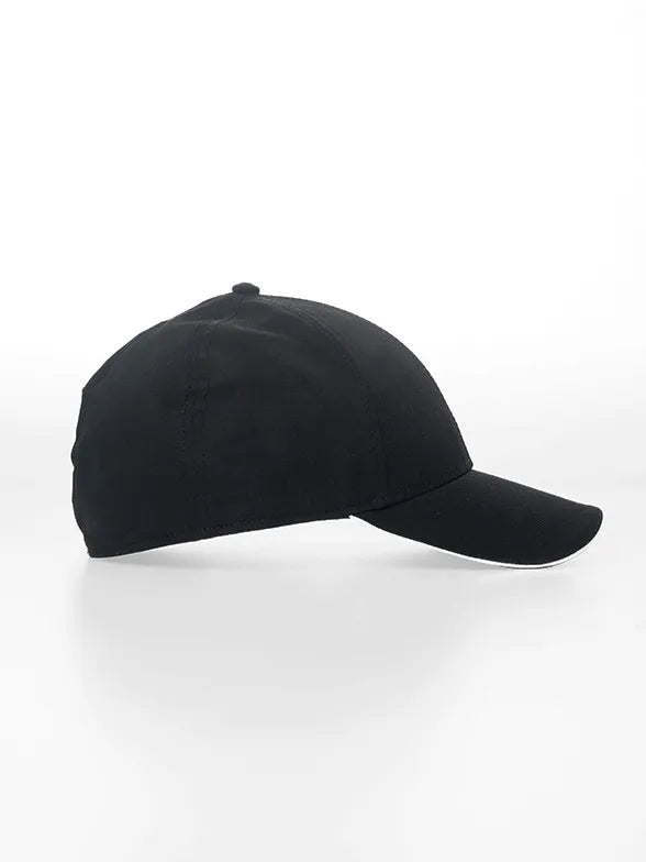 Polo Womens 6 Panel Peak Caps In Black
