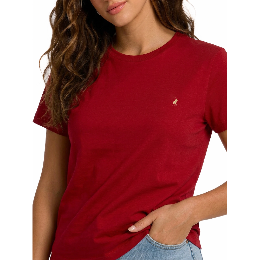 Polo Womens Short Sleeves Allie T-Shirt In Red