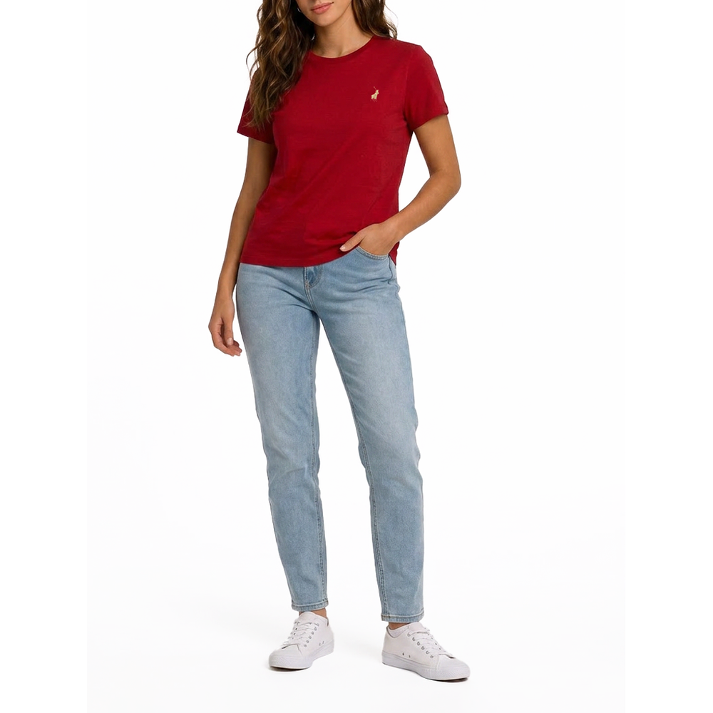 Polo Womens Short Sleeves Allie T-Shirt In Red