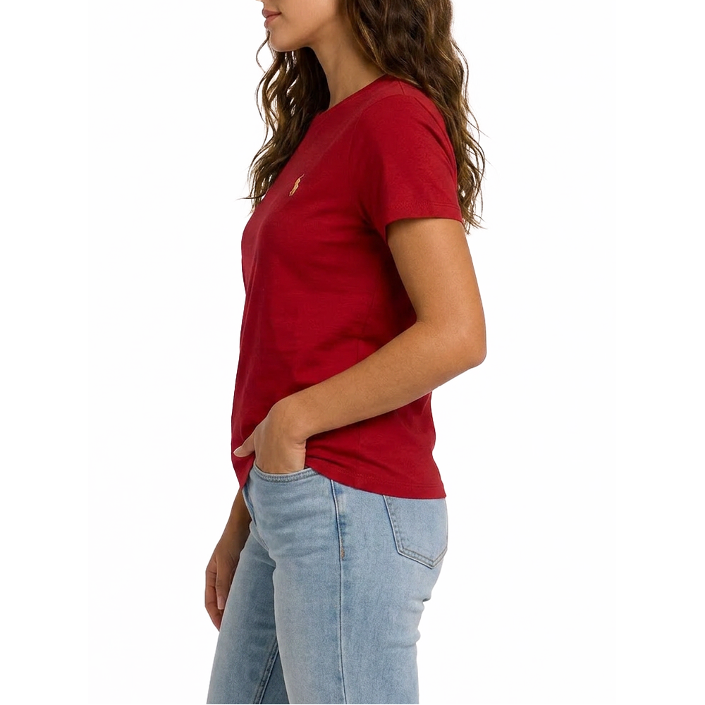 Polo Womens Short Sleeves Allie T-Shirt In Red