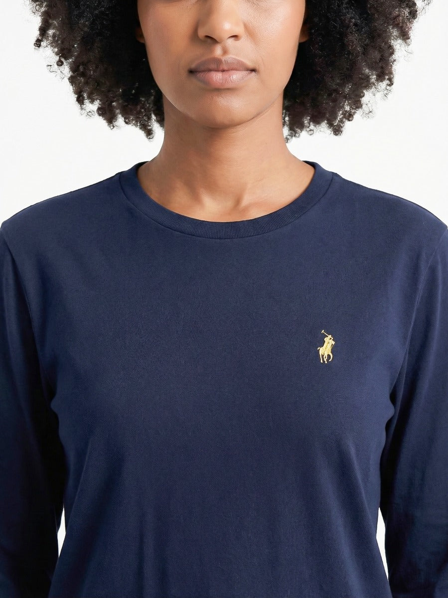 Polo Women's Alice Long Sleeves T-Shirt In Navy