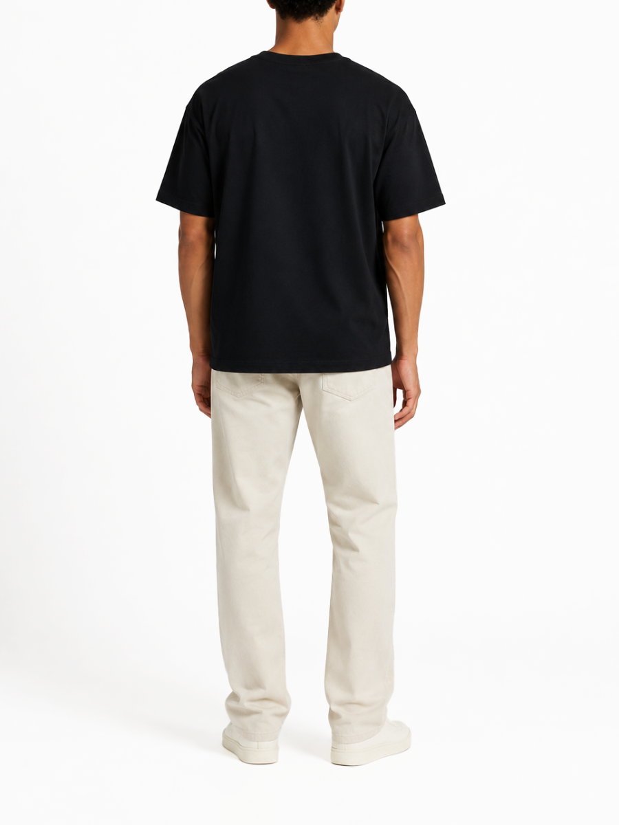 Polo Mens Printed Graphic Short Sleeve T-Shirt In Black