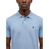 Polo Mens Essential Pique Short Sleeves Golfer In Blue