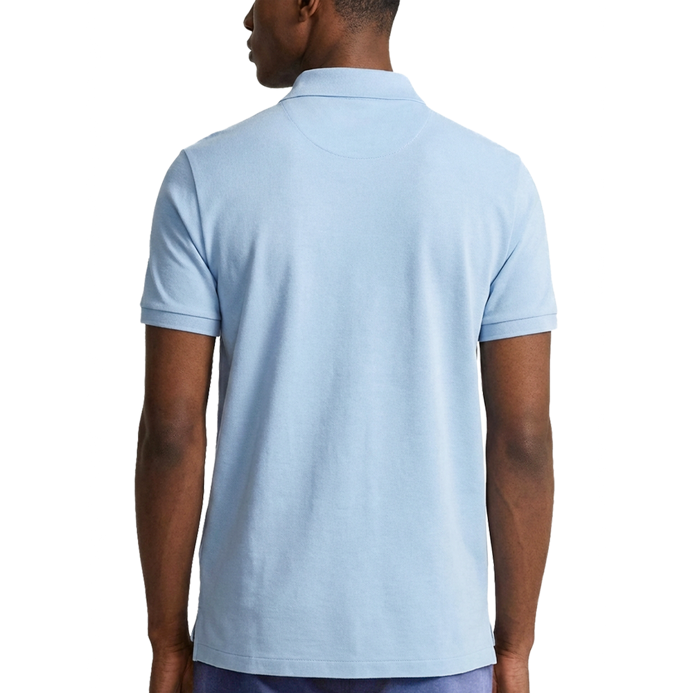 Polo Mens Essential Pique Short Sleeves Golfer In Blue