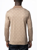Polo Mens Argyle Mercerised Golfer In Brown