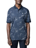 Polo Mens Pixel Printed Double Mercerised Golfer In Navy