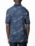 Polo Mens Pixel Printed Double Mercerised Golfer In Navy