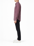 Polo Mens Micro Geo Print Long Sleeves Shirt Pink
