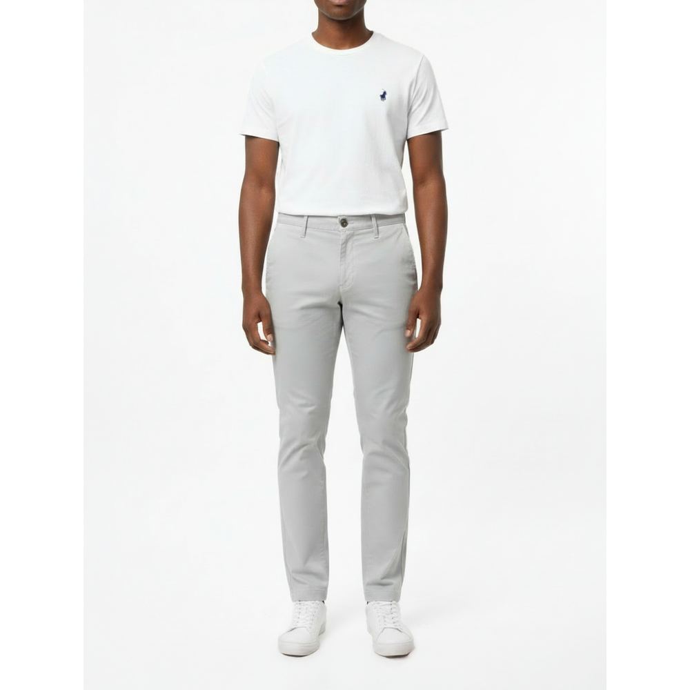Polo Mens Essential Straight Leg Chino Pants In Light Grey