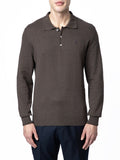 Polo Mens Cotton Long Sleeves Golfer Chocolate