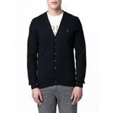 Polo Mens Plain Cardigan In Black