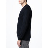 Polo Mens Plain Cardigan In Black