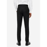 Polo Mens Custom Fit Plain Trousers In Black