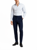 Polo Mens Custom Fit Trouser In Navy