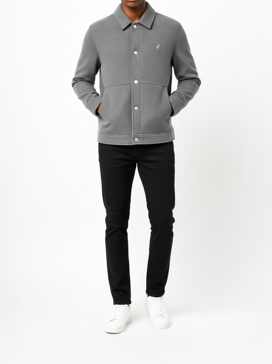 Polo Mens Ribbed Jacket Light Brown