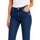 Polo Womens Taylor Straight Leg Jeans in Medium Wash