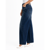 Polo Womens Jessie Barrel Leg Jeans In Dark Wash