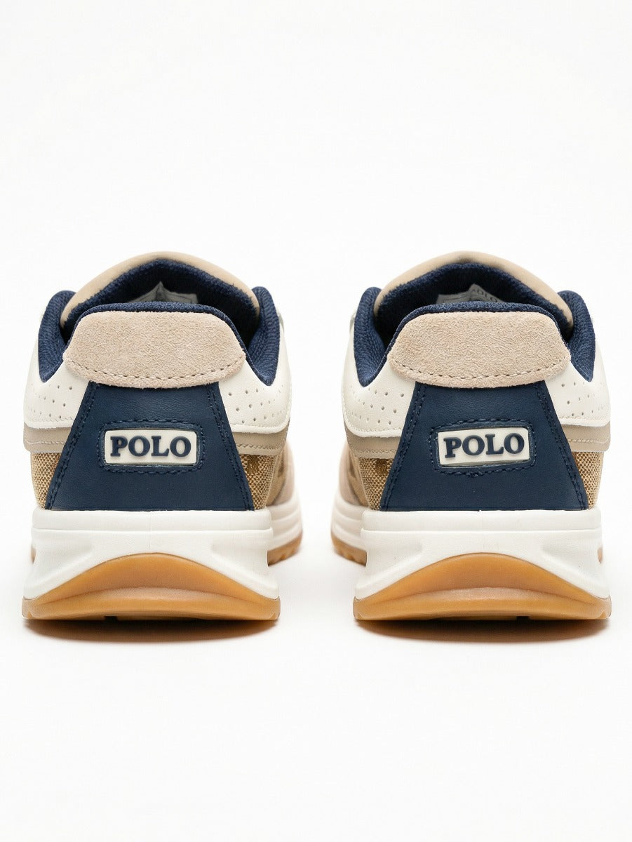 Polo Boys Jacquared Sneaker In Stone