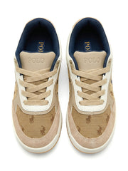 Polo Boys Jacquared Sneaker In Stone