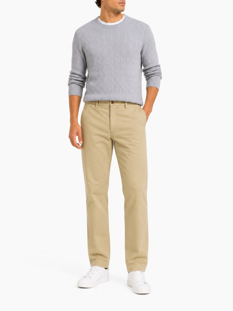 Polo Mens Essential Relaxed Leg Chino In Khaki