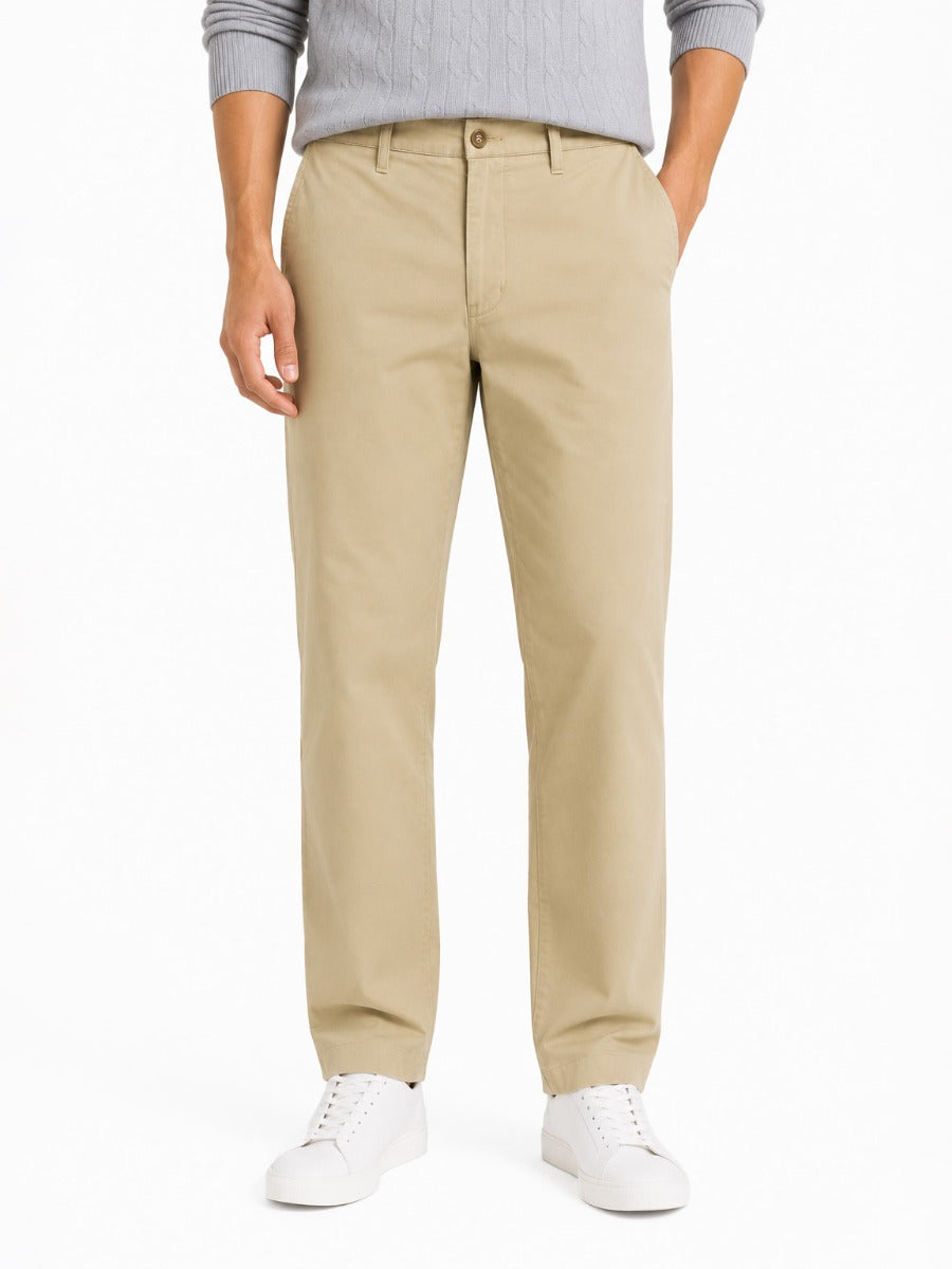 Polo Mens Essential Relaxed Leg Chino In Khaki