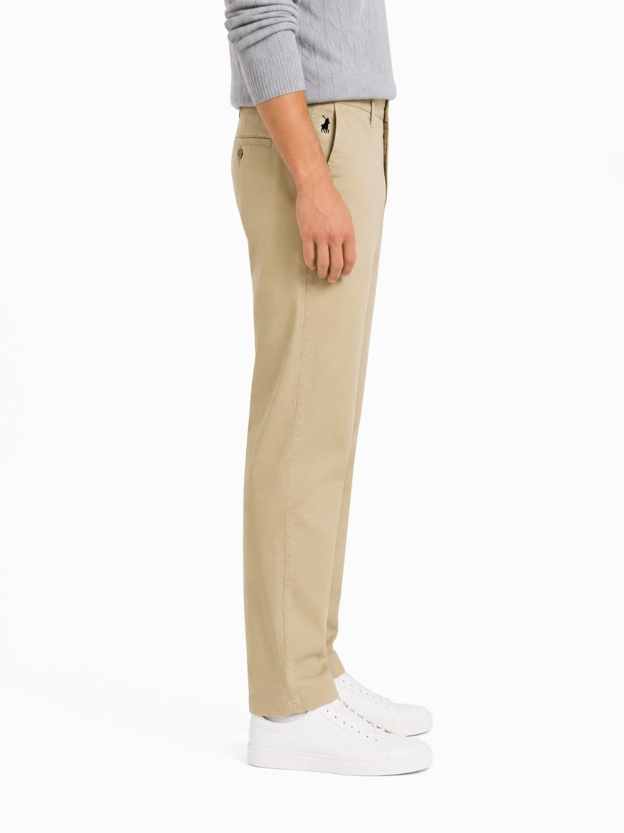 Polo Mens Essential Relaxed Leg Chino In Khaki