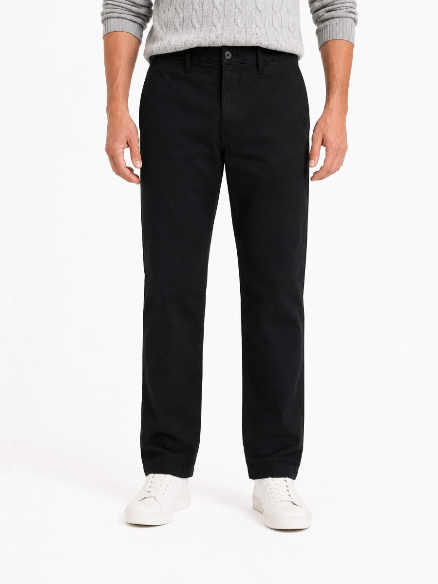 Polo Mens Essential Relaxed Fit Chino In Black