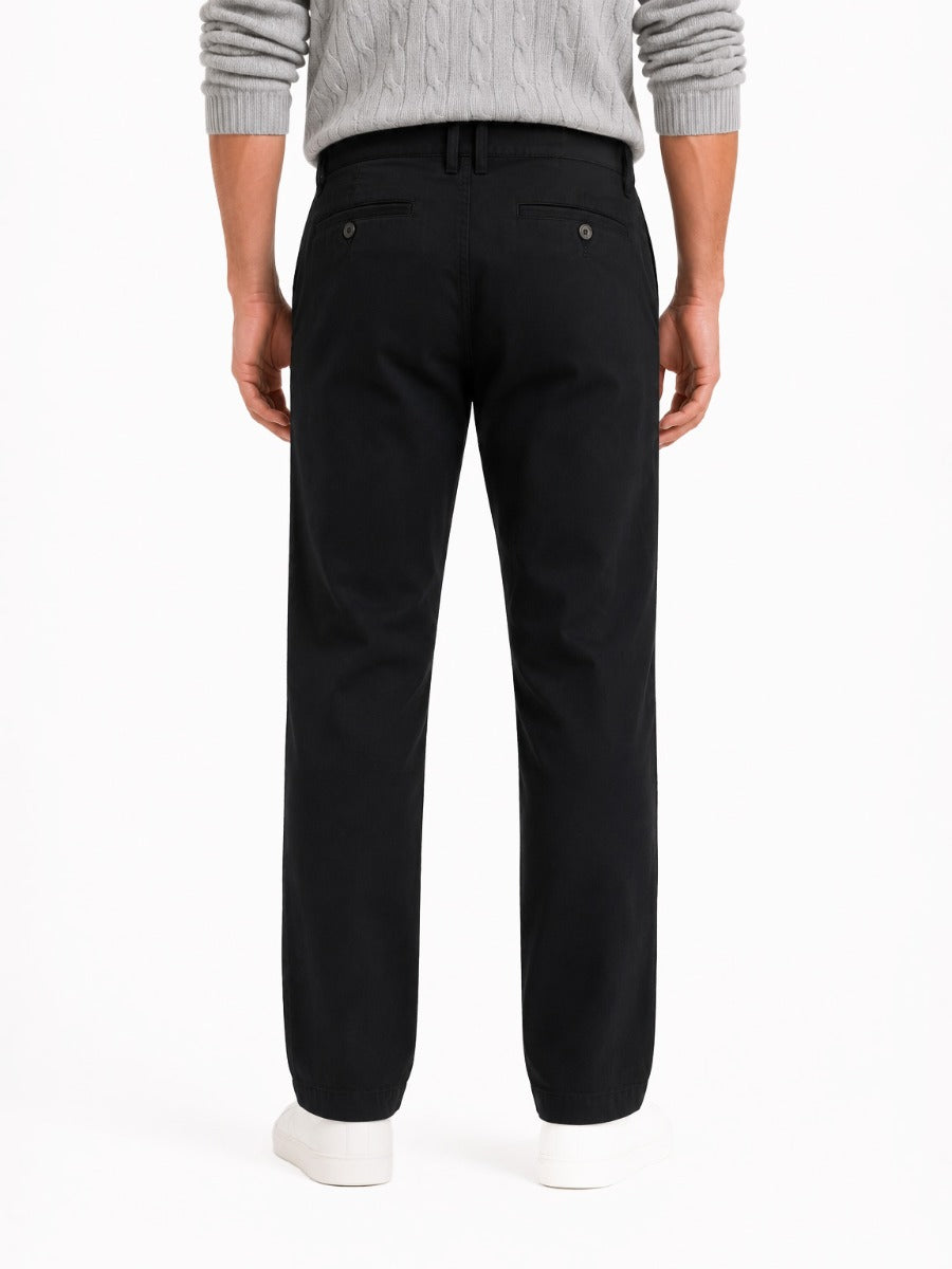 Polo Mens Essential Relaxed Fit Chino In Black