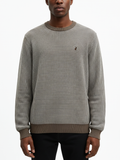 Polo Mens Textured Knitwear In Stone