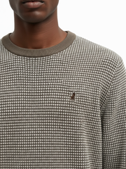 Polo Mens Textured Knitwear In Stone