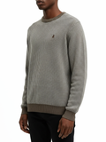Polo Mens Textured Knitwear In Stone