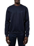 Polo Mens Essential Cotton Crew Sweatshirt In Navy