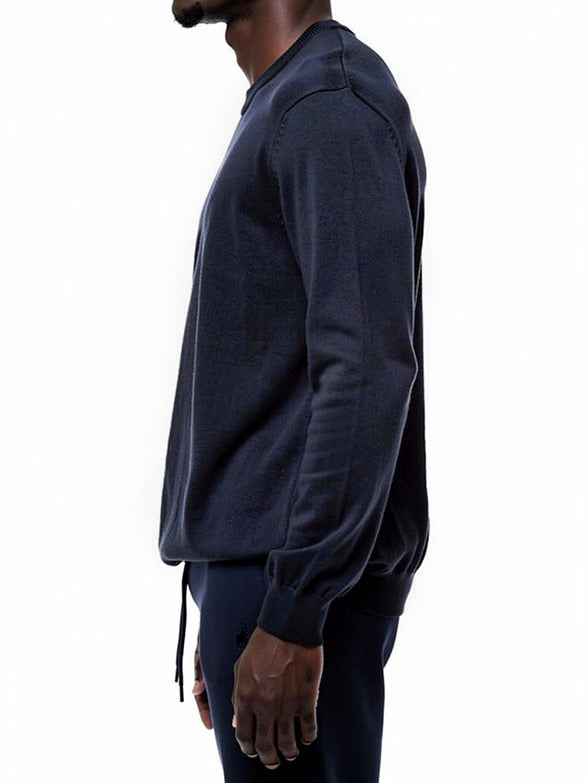 Polo Mens Essential Cotton Crew Sweatshirt In Navy