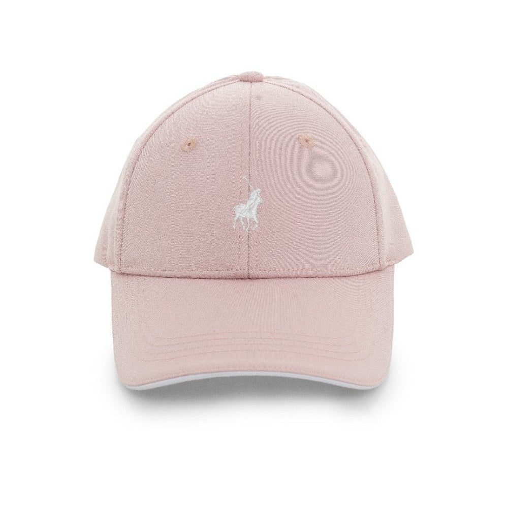 Polo Girls  6 Panel Peak Cap In Pink