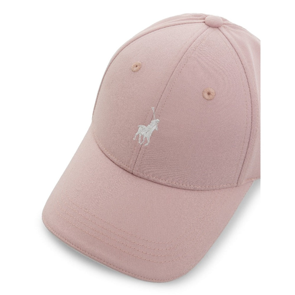 Polo Girls  6 Panel Peak Cap In Pink