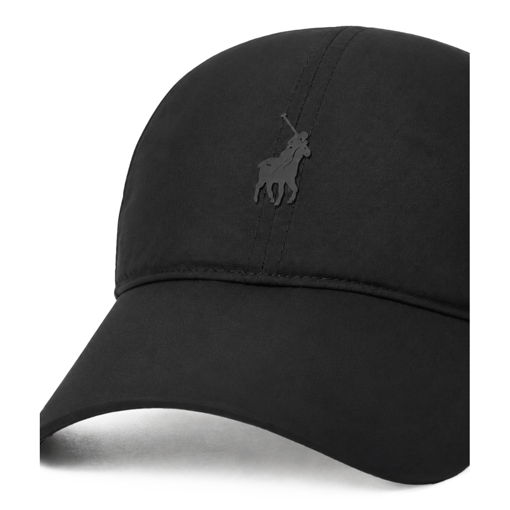 Polo Mens 6 Panel Unstructured Fashion Peak Caps In Black