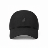 Polo Mens 6 Panel Unstructured Fashion Peak Caps In Black