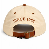 Polo Mens 6 Panel Two Tone Peak Cap In Beige/Tan