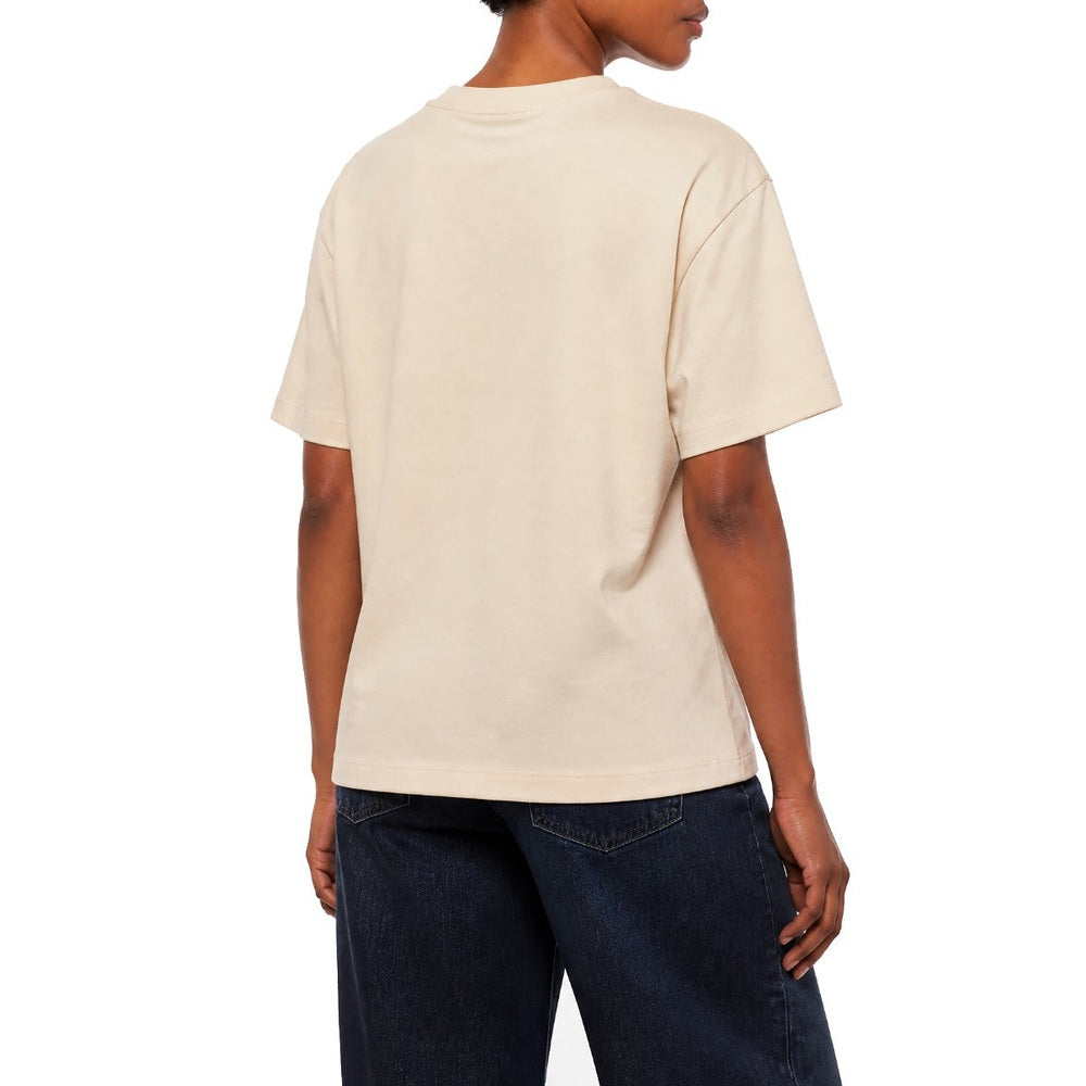 Polo Womens Hannah Relaxed Printed T-Shirt In Oatmeal