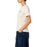 Polo Womens Ava Embroided Short Sleeves T-Shirt In Stone