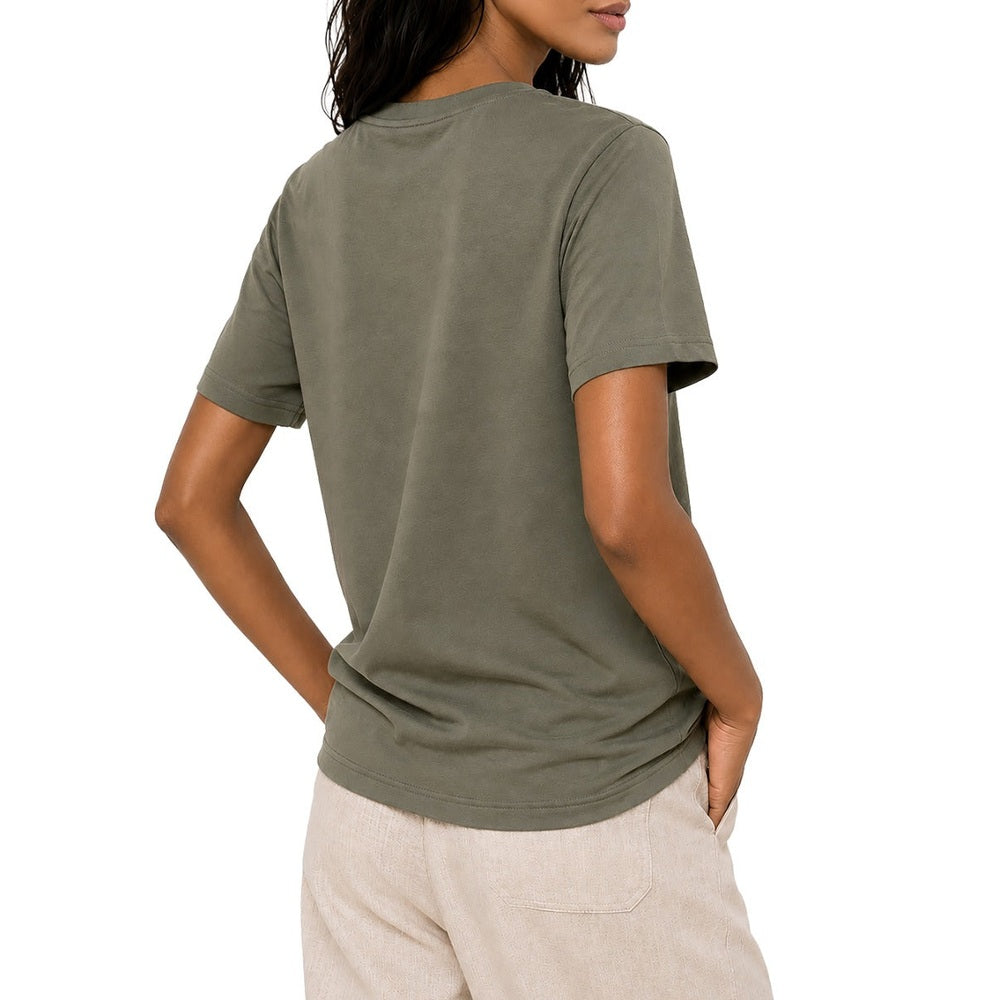 Polo Womens Short Sleeves Embroidered T-Shirt In Thyme