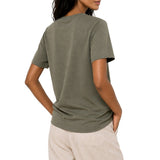 Polo Womens Short Sleeves Embroidered T-Shirt In Thyme