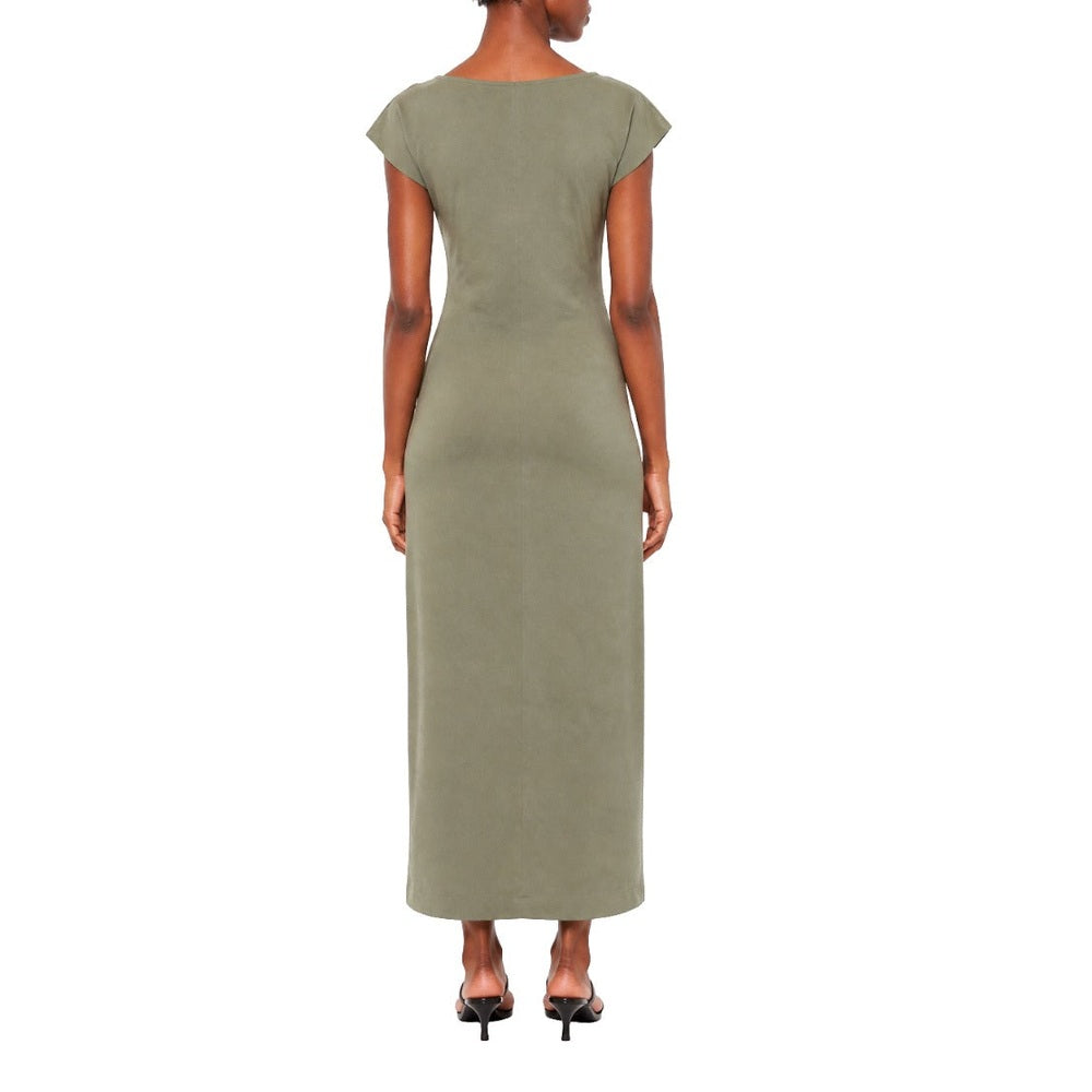 Polo Womens Layla Cap Sleeve Casual Dress In Olive
