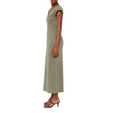 Polo Womens Layla Cap Sleeve Casual Dress In Olive